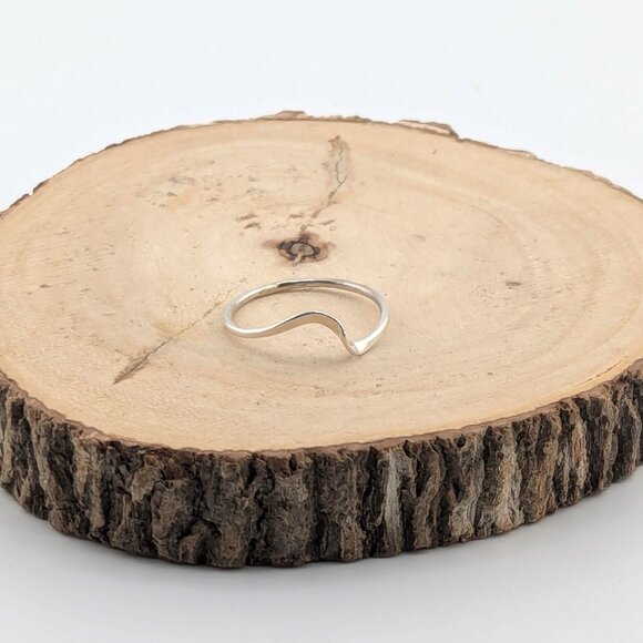 Handmade Navajo Sterling‎ Silver Wave Single Wire Ring Native American Jewelry - Picture 3 of 9